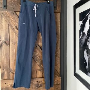 STEEL BLUE FIG SCRUB PANTS
